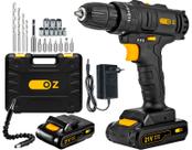 Parafusadeira E Furadeira Impacto Profissional 21v 3/8 Bivolt 2 Baterias