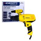 Parafusadeira Elétrica MPE Menegotti 280W Torque 10Nm Velocidade Variável Mandril 10mm Função Reversível Madeira Metal e Plástico Reparos Instalações