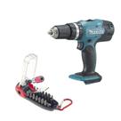 Parafusadeira Furad Makita 18v DHP453z sem bateria jg bits