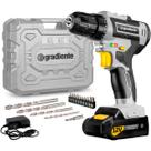 Parafusadeira Furadeira 12v 3/8 Litio Bivolt + Acessórios Gradiente