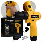 Parafusadeira Furadeira À Bateria 12v 3/8" Titanium Platina