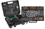 Parafusadeira furadeira bateria PFD 074 DWT + Kit 700 pçs Parafusadeira furadeira bateria PFD 074 DWT + Kit 700 pçs