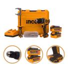 Parafusadeira Furadeira de Impacto Bateria 166 Nm Torque Ingco 20V Brushless Profissional Industrial