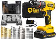 Parafusadeira Furadeira De Impacto Brushless 21v Tb-21b Maleta + Jogo Brocas Bits Buchas 300 Peças