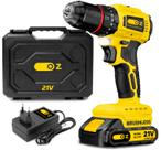 Parafusadeira Furadeira De Impacto Com Motor Brushless 10mm Profissional Sem Fio Bateria 21v Oz