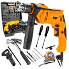 Parafusadeira Furadeira de Impacto Mandril 13mm 700W 3000Rpm Com Maleta WF 700K13 Wap