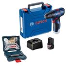 Parafusadeira Furadeira GSR 120-LI 12V 1 Bat e Mala Bosch e 30 Acessorios