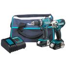Parafusadeira Furadeira Impacto 2 Bat 18V 1.5Ah DLX2336SYX Makita Parafusadeira Furadeira Impacto 2 Bat 18V 1.5Ah DLX2336SYX Makita