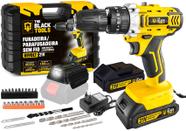 Parafusadeira Furadeira Impacto 21v Com Adaptador Carregador Parafusadeira Furadeira Impacto 21v Com Adaptador Carregador