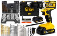 Parafusadeira Furadeira Impacto 21v Tb-21pw + Kit 300 Peças Parafusadeira Furadeira Impacto 21v Tb-21pw + Kit 300 Peças