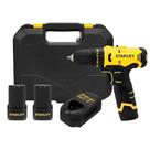 Parafusadeira Furadeira Impacto 3/8 12V 2 Baterias Stanley