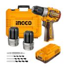 Parafusadeira Furadeira Ingco 16V Com Impacto 60Nm 13mm Com Maleta 2 Baterias E Acessórios Parafusadeira Furadeira Ingco 16V Com Impacto 60Nm 13mm Com Maleta 2 Baterias E Acessórios