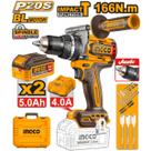 Parafusadeira Furadeira INGCO BL 166Nm Bateria 20V P20S