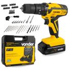 Parafusadeira Furadeira PFV074 Maleta Vonder 74 Acessórios