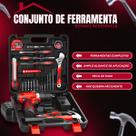 Parafusadeira Furadeira Profissional 2 Baterias 21V Com Maleta 31 Ferramentas Multiuso Brocas Bits e Acessórios Kit