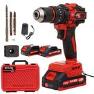 Parafusadeira Furadeira Profissional Brushless 2000mAh 21V 2 Baterias Spark BR Torque 55nm Maleta Acessórios 1800rpm