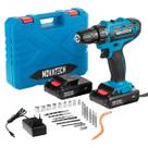 Parafusadeira Furadeira Sem Fio Bateria 21v E Kit 24 Peças