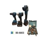 Parafusadeira/Furadeira Sem Fio BS-6803 Kit Completo com Maleta