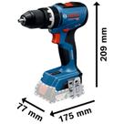 Parafusadeira gsb 18v-65 + 2b 2 e 4 ah maleta
