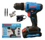 Parafusadeira Sem Fio Fixker 20v 1500mah 30mn Carga Rápida Azul 127v 1500 Ah