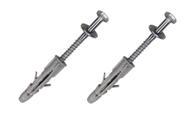 Parafuso 1/4x60mm Com Bucha 10mm Parede Oca Bloco Furado Com 50 Unidades