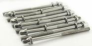 Parafuso Ahead Tension Rods 90MM-10 Kit com 10 Unidades para Afinação 90mm Padrão Top de Bumbo