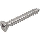 Parafuso autoatarraxante inox 3,5 mm x 25,0 mm cabeça chata phillips