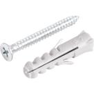 Parafuso Autoatarraxante Vonder 4,2 Mm X 38,0 Mm Cabeça Chata Phillips Zincado Com Bucha 7 Mm Para