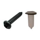 Parafuso Bucha Porta Objeto forro Lateral Branco Kit C 10 236544 Fiat 1980 A 2015 Nk-236544