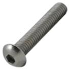 PARAFUSO C/ CAB. ABAUL. SEXT. INT. INOX M6 X 12 MA DIN912 100pçs