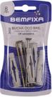 Parafuso Cabeça Chata 8mm C/ Bucha Oco BXB (Cartela Com 04 Unidades) - Bemfixa