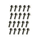 Parafuso Cabeça Sextavada Flange Dentada Cunha M6 Lava-Roupa Kit 20un