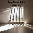 Parafuso Caixinha Luz Ficou Funda 7,5cm Inclui Porca M4 10un