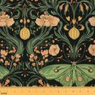 Parafuso de 3 jardas em tecido Gothic Moth Vintage Nature Flannel