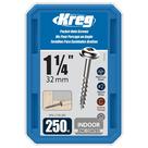 Parafuso de bolso Kreg SML-C125-250 Zinc 1,25 polegadas 8 Coarse 250 unidades