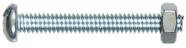 Parafuso de máquina Hillman 10-32 Thread 3,8 cm, pacote com 8