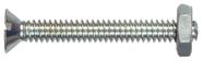Parafuso de máquina Hillman 7836 de cabeça plana com fenda de 6 mm x 38 mm, pacote com 5 Parafuso de máquina Hillman 7836 de cabeça plana com fenda de 6 mm x 38 mm, pacote com 5