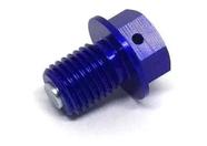 Parafuso Drenagem Oleo Do Motor Zeta Yzf 250 01/18 + Yzf 450 03/17 - M10X15-P1.25 - Azul