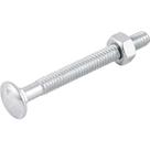Parafuso Frances 1/4X2.1/2 Zincado Nove54 20 Fios Aço