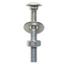 Parafuso Frances com porca e arruela5/16"X4" Zin Jomarca com 20 unidades Parafuso Frances com porca e arruela5/16"X4" Zin Jomarca com 20 unidades