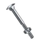 Parafuso Francês Com Porca Sextavada 1/4 X 2.1/4 Zincado Jomarca Parafuso Francês Com Porca Sextavada 1/4 X 2.1/4 Zincado Jomarca