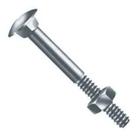 Parafuso Francês + Porca Zincado 3/8x3 Polegada 04 Peças Parafuso Francês + Porca Zincado 3/8x3 Polegada 04 Peças