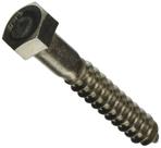 Parafuso Hillman 12 x 7,6 cm em aço inoxidável Hex Lag, pacote com 25 Parafuso Hillman 12 x 7,6 cm em aço inoxidável Hex Lag, pacote com 25