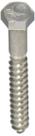 Parafuso Hillman 3/8" x 7,5 cm em aço inoxidável Hex Lag, pacote com 25 Parafuso Hillman 3/8" x 7,5 cm em aço inoxidável Hex Lag, pacote com 25