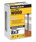 Parafuso Hillman 8x3" com Encaixe Quadrado para Acabamento, 0,45 kg