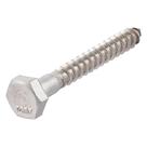 Parafuso Lag Bolt Makers de 1/4 x 4,5 cm em aço inoxidável 18-8 (pacote com 25)