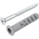 Parafuso Madeira Phillips 4,8 Mm X 50 Mm Com Bucha De Nylon 8 Mm Zincado Vonder Parafuso Madeira Phillips 4,8 Mm X 50 Mm Com Bucha De Nylon 8 Mm Zincado Vonder