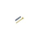 Parafuso Marcenaria Cabeça Chata com Bucha N8 6 x 60mm 10 Unidades Leon
