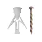 Parafuso para aglomerado 4x50mm com bucha frog 10x40mm 10 unidades Bemfixa