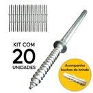 Parafuso Pino Suporte Invisível Prateleira 20 Peças 110mm Parafuso Pino Suporte Invisível Prateleira 20 Peças 110mm